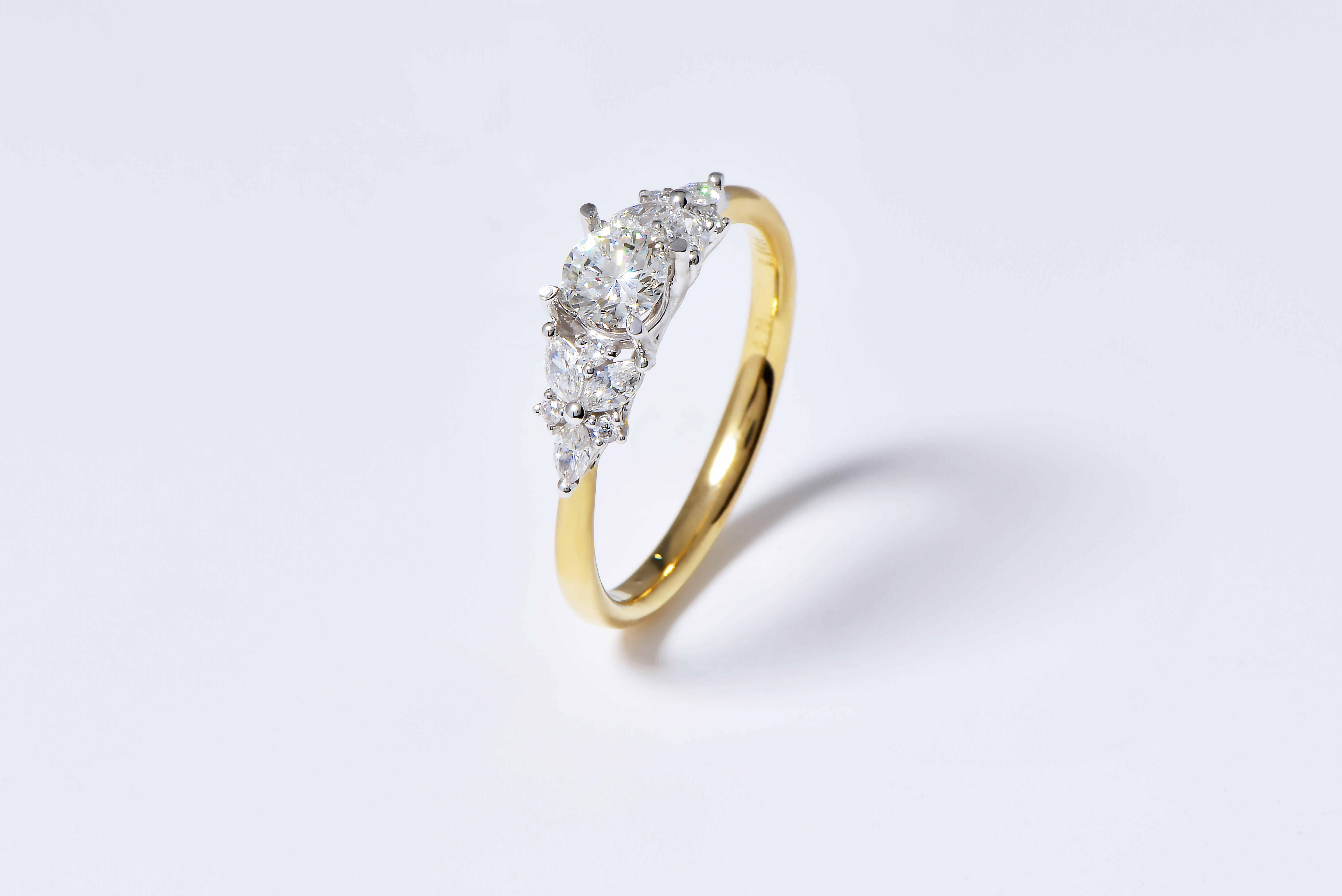 30分淡金雙色鑽戒