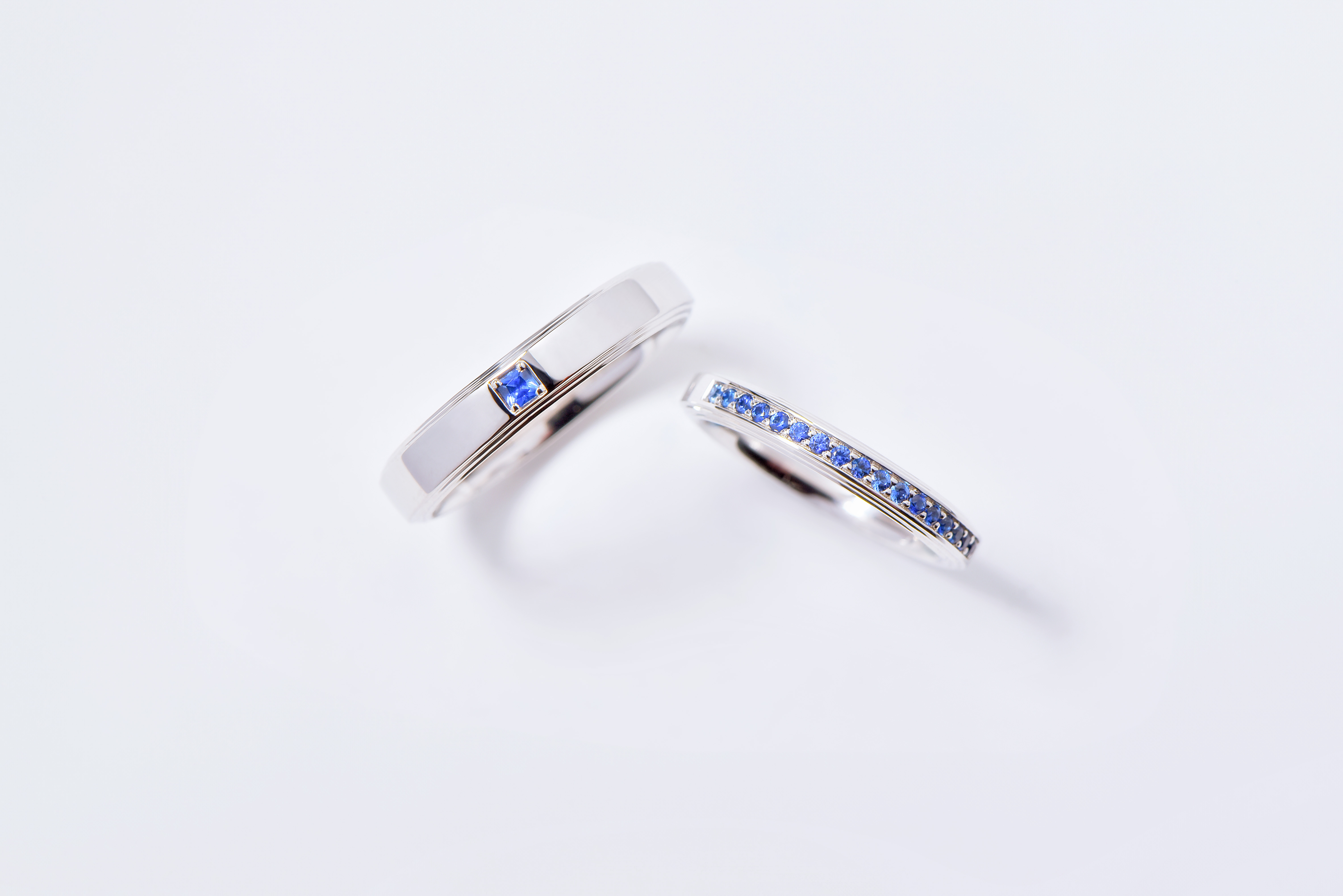 藍寶石鉑金對戒