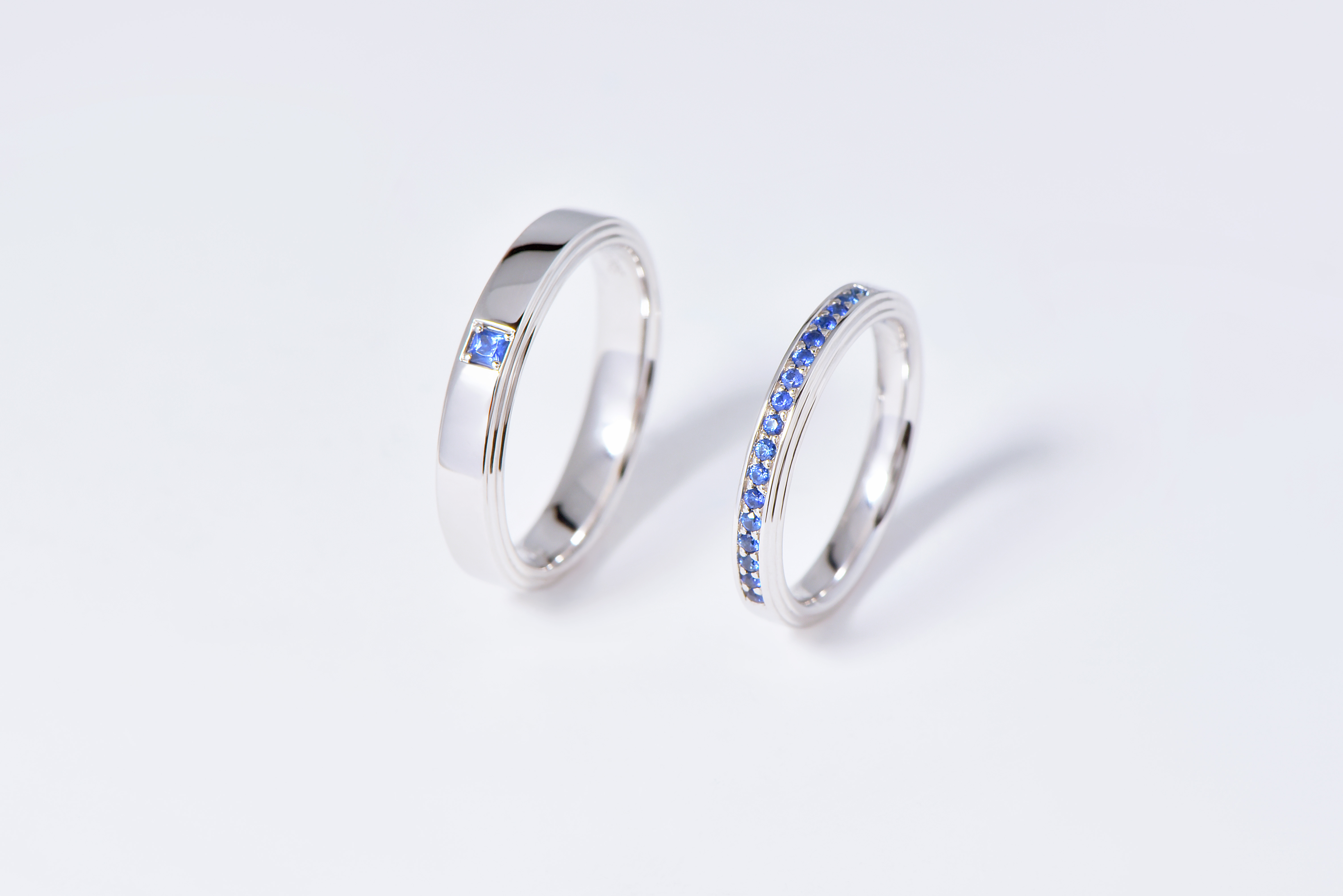 藍寶石鉑金對戒